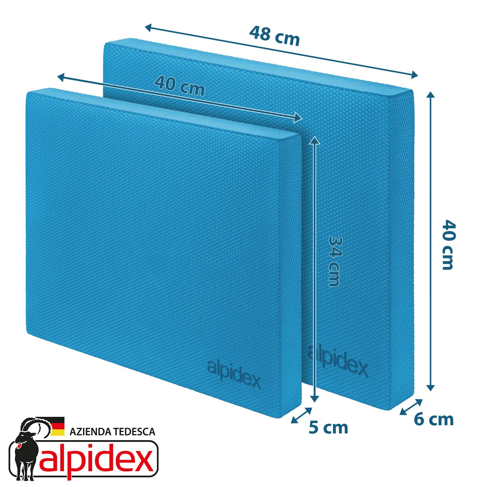ALPIDEX Balance Pad Tappetino Propriocettivo 3 Fasce Elastiche Tavola Propriocettiva Schiuma Pilates Yoga Allenamento