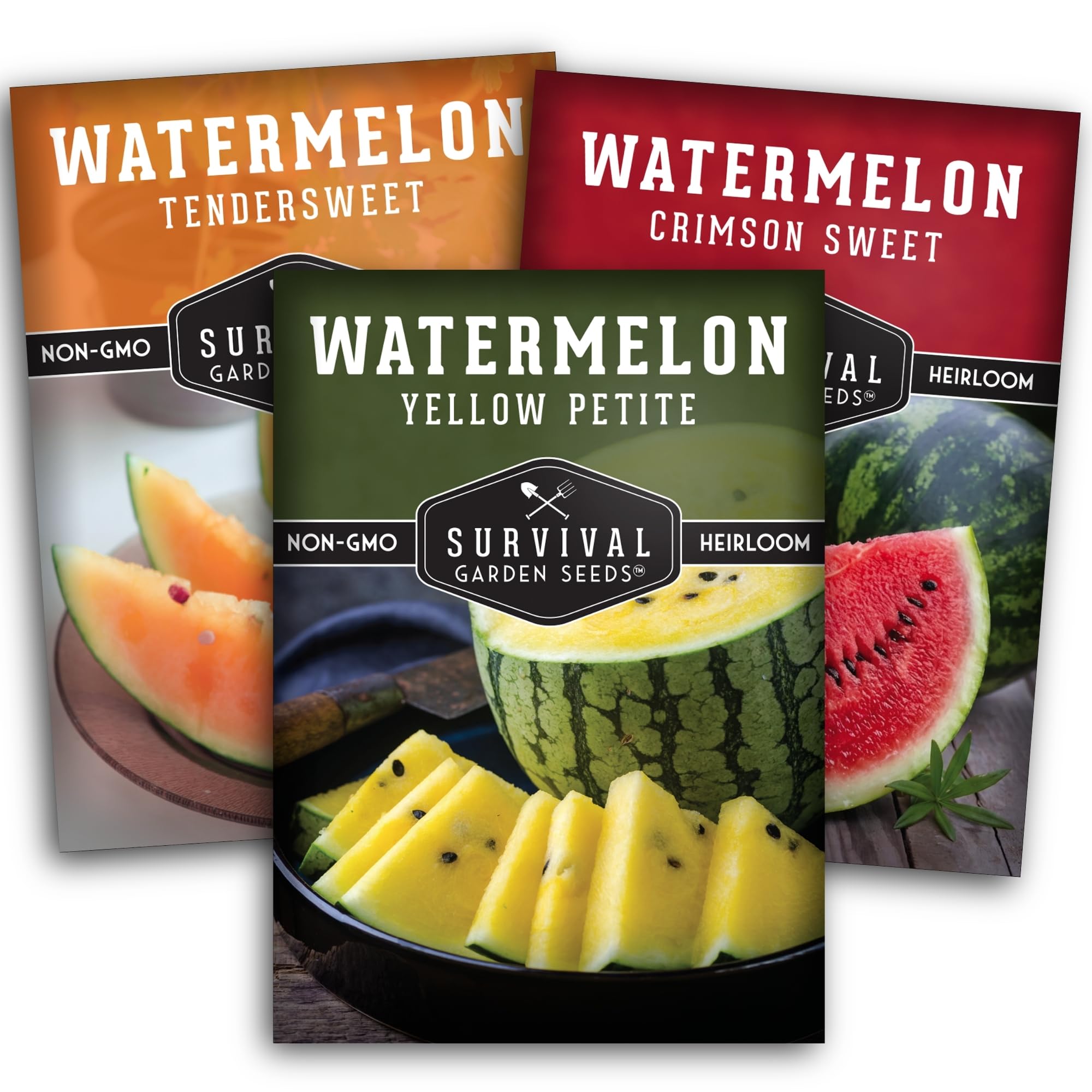 Amazon.com : Tri-Color Watermelon Seeds for Planting - Heirloom