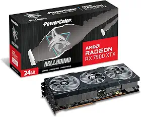 Placa de Vídeo Power Color AMD Radeon RX 7900 XTX 24Gb GDDR6 384Bits - 24G-L/OC 1A1-G00386800G