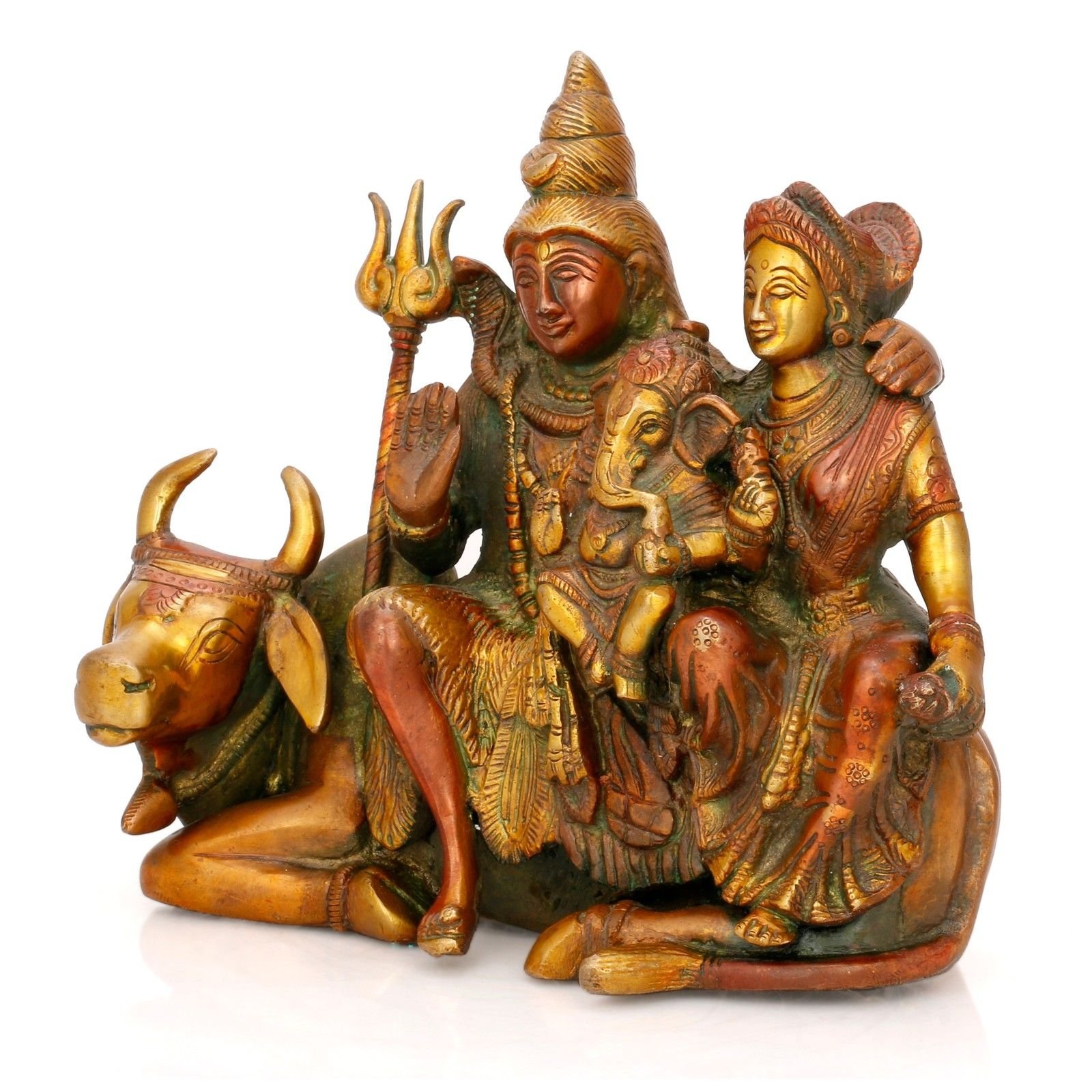 Buy Collectible India Lord Shiva Family Idol Hindu God Figurine Statue