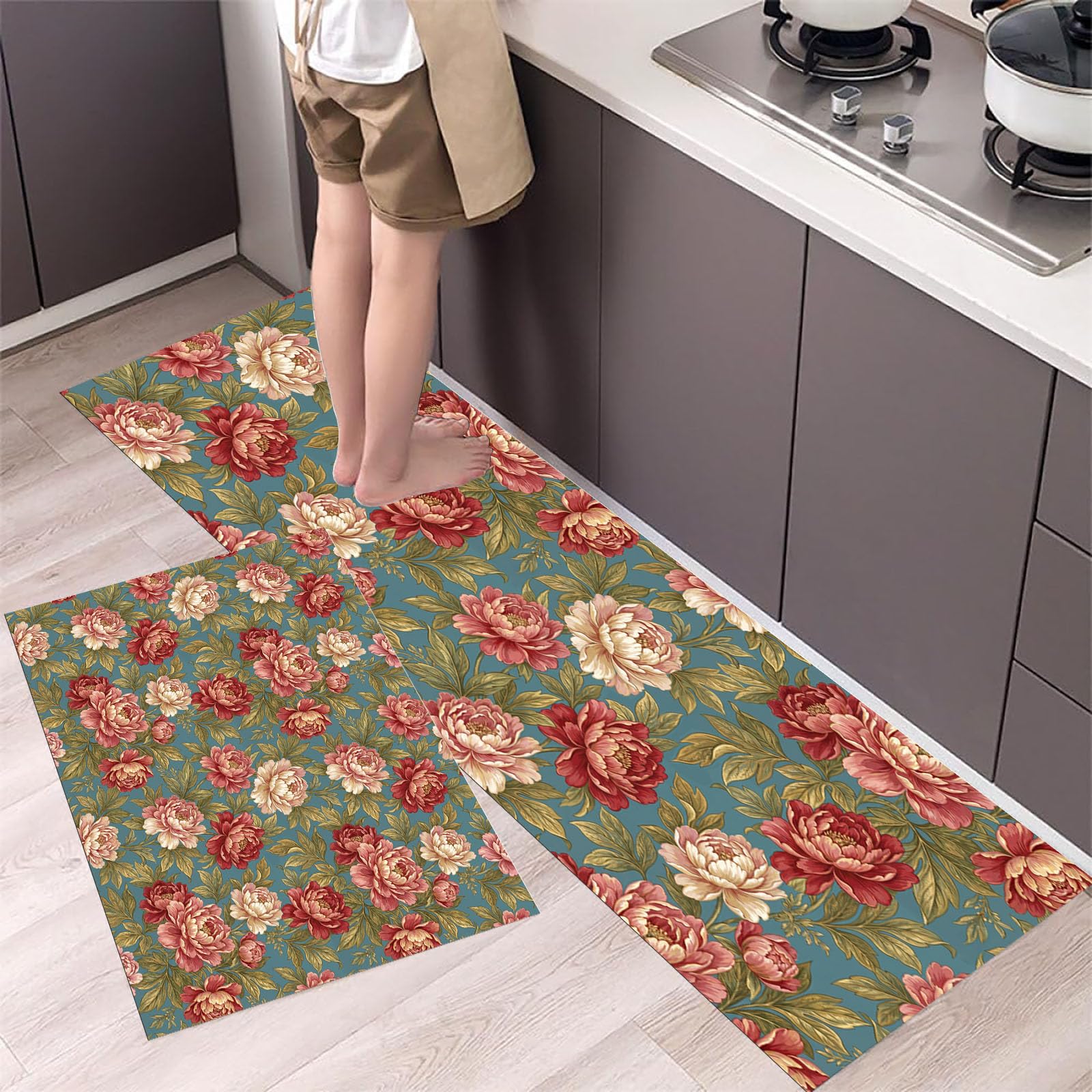 Tapis de cuisine champetre romantique pour sublimer votre entree et couloir