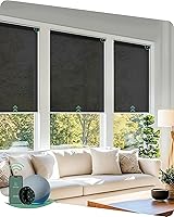 Vista 37 de Yoolax Persianas Motorizadas con Control Remoto, Persianas Inteligentes Opacas para Ventanas Persianas Enrollables Impermeables Motorizadas