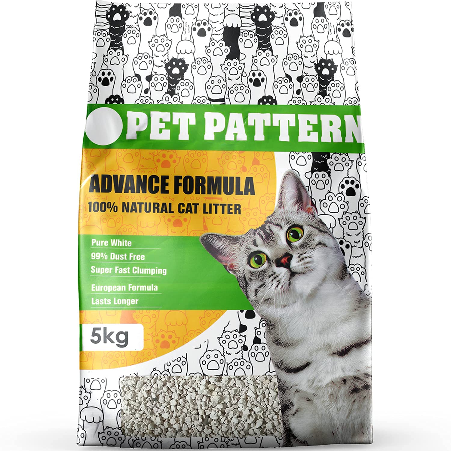 Hoito Advance Formula Pure White Super Fast Clamping Natural Cat Litter, 5KG (B09C6J974K) Amazon Price History, Amazon Price Tracker