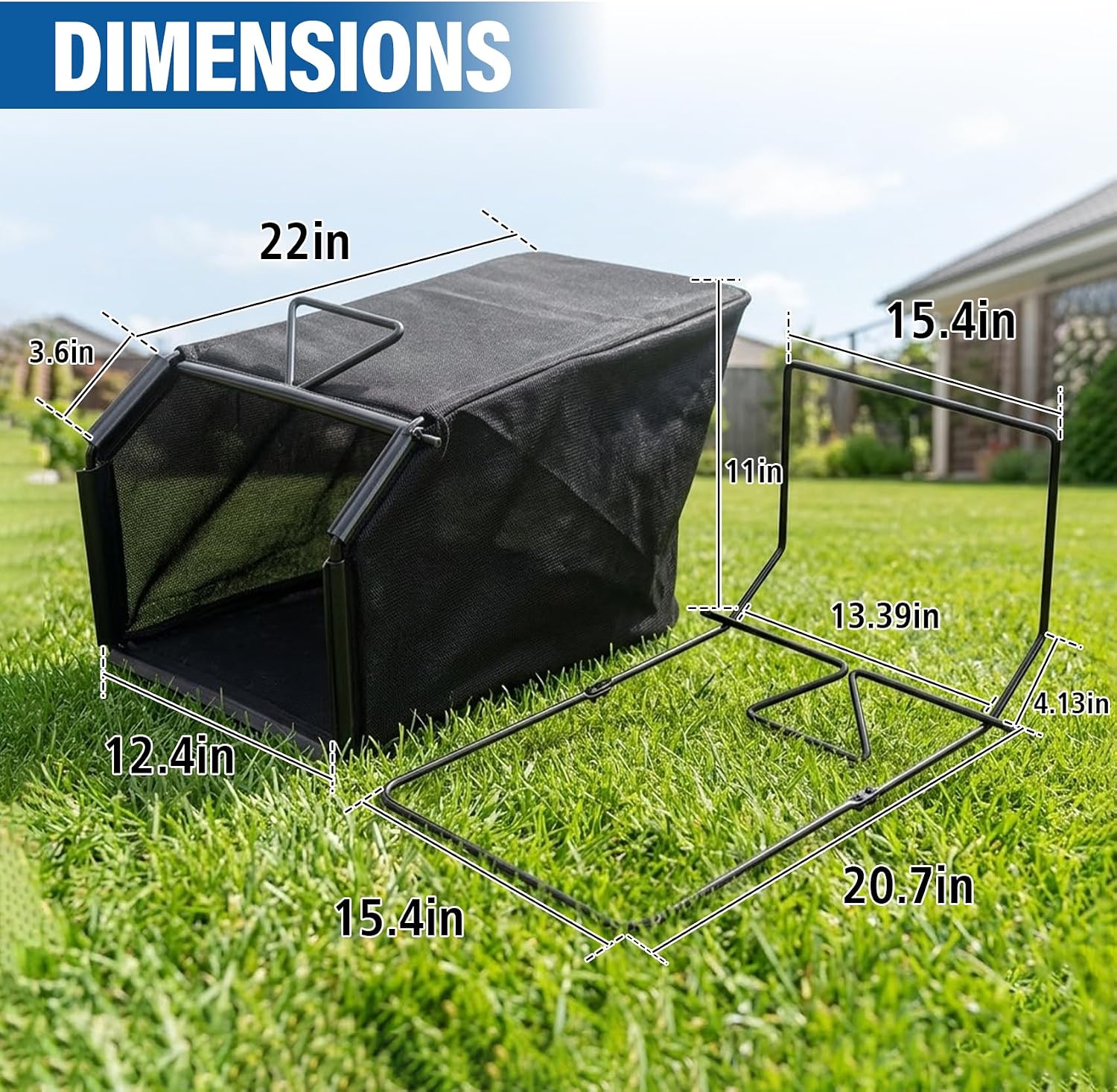 115-4664 Lawn Mower Grass Catcher Bag 132-4483-03 Frame Compatible with Toro Lawn Mower XT675 59307 22" Lawn Mower 2009, Fits Model 20330 20331 20370 20371 20377 20378 & More