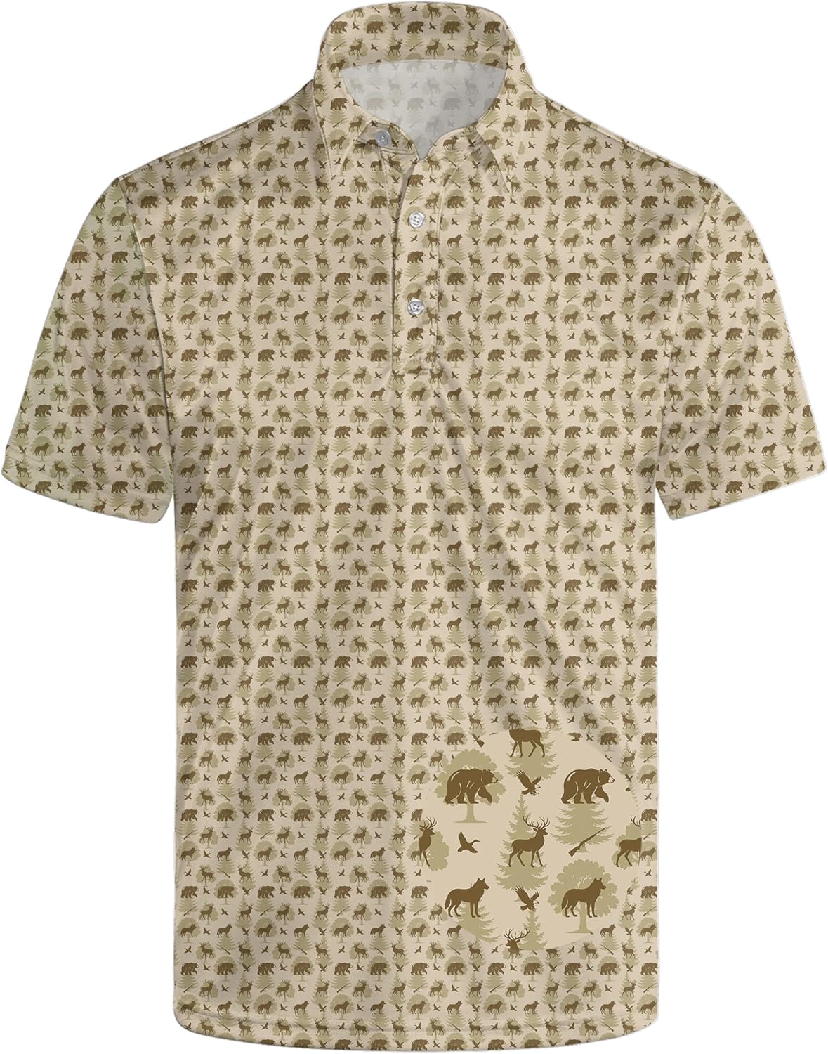 Golf Polo Shirts for Men Moisture Wicking Quick Dry Mens Golf Shirts 4-Way Stretch Funny Polo Short Sleeve