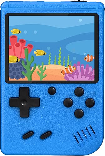 Consola de juegos portátil retro, consola de videojuegos portátil con 500 juegos clásicos, pantalla HD de 3.0 pulgadas, soporte de TV y dos