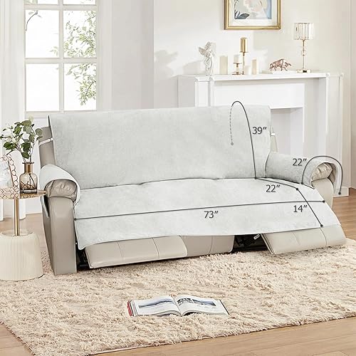 Miniatura 2 de Funda acolchada impermeable para sofá, protector de muebles RBSC, funda de sofá lavable con correas elásticas para niños, perros, mascotas