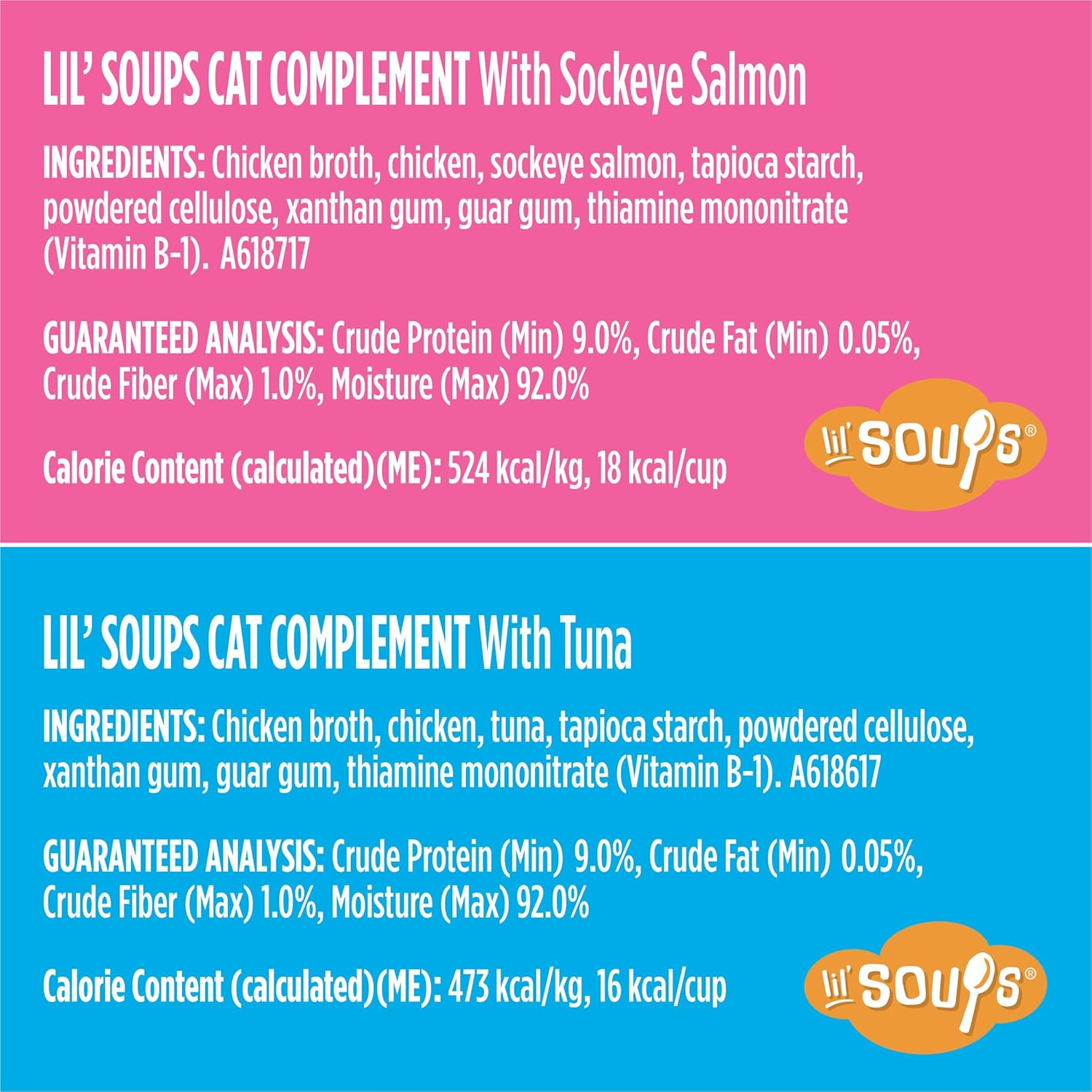 Purina Friskies Grain Free Wet Cat Food Complement Variety Pack, Lil' Soups With Sockeye Salmon & Tuna in Broth - (18) 1.2 oz. Cups
