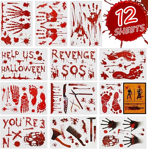 Miniatura 2 de 122 calcomanías adhesivas para ventana de Navidad para vidrio, calcomanías de ventana de copo de nieve de Navidad, decoraciones de Papá Noel, reno