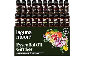 20 Pure Aroma Essential Oils for Aromatherapy & Diffusion