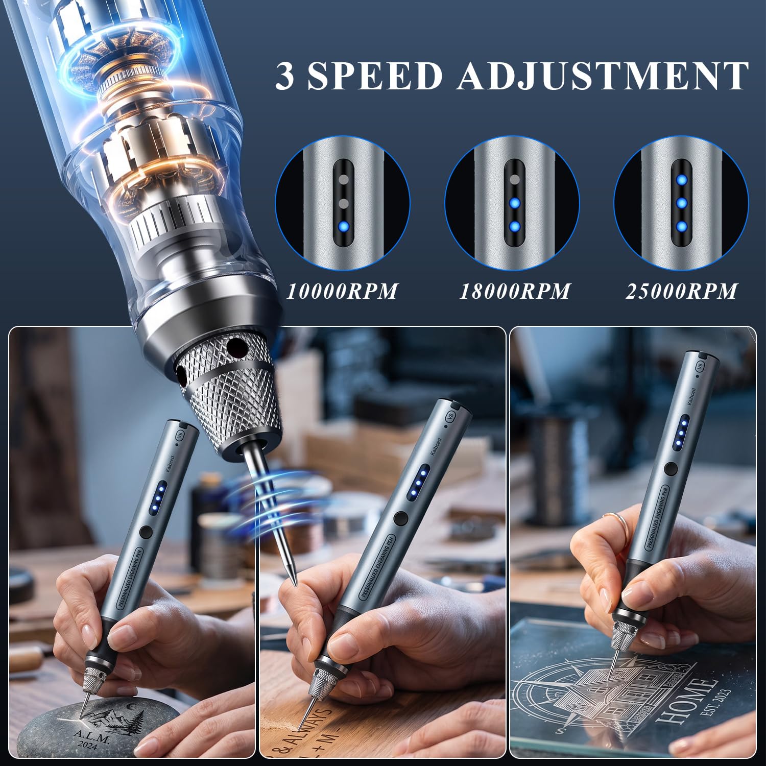 Cordless Engraving Pen - 63 Kits & Easy Crafting -3 Cordless Engraving Pen - 63 Kits & Easy Crafting -3