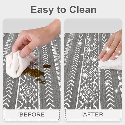 Miniatura 5 de Ailsan Alfombras de cocina antideslizantes, antifatiga 2 piezas, tapete de cocina impermeable acolchado, tapete de cocina extra grueso de espuma