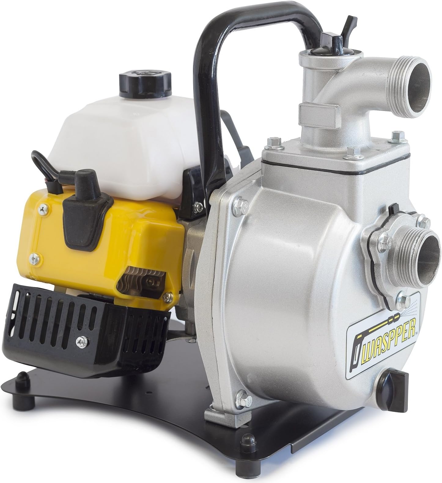 ✦ WASPPER PC114 ✦ Heavy-Duty & Portable Water Pump with 14000 l/hr Flow Rate, 30m Water Lift, 10000 RPM Petrol Engine and Included Accessories