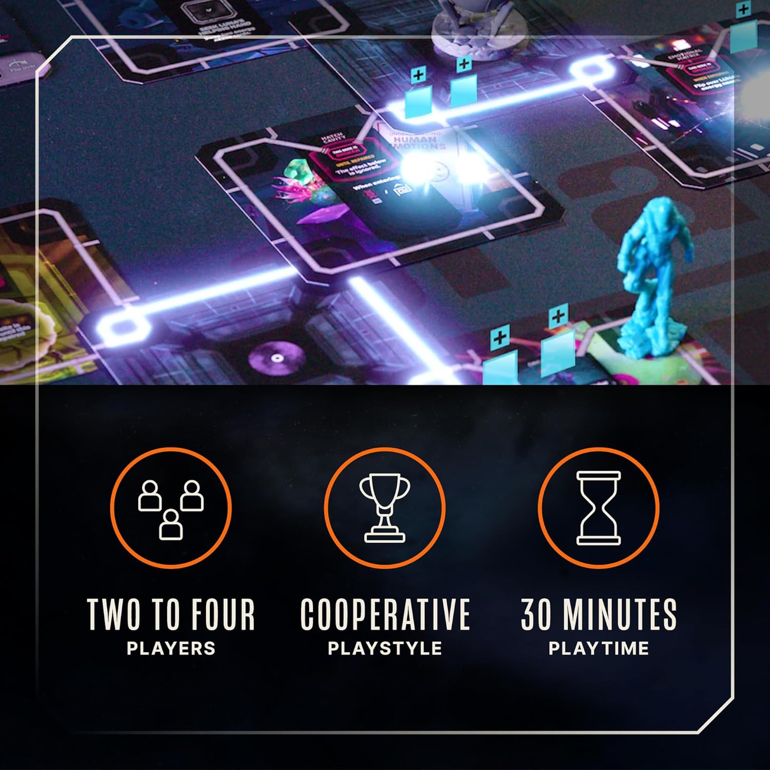 Orange Nebula Unsettled: Luna Expansion - Modular Sci-Fi Board Game Add-On for the Shrink Yourself Planet