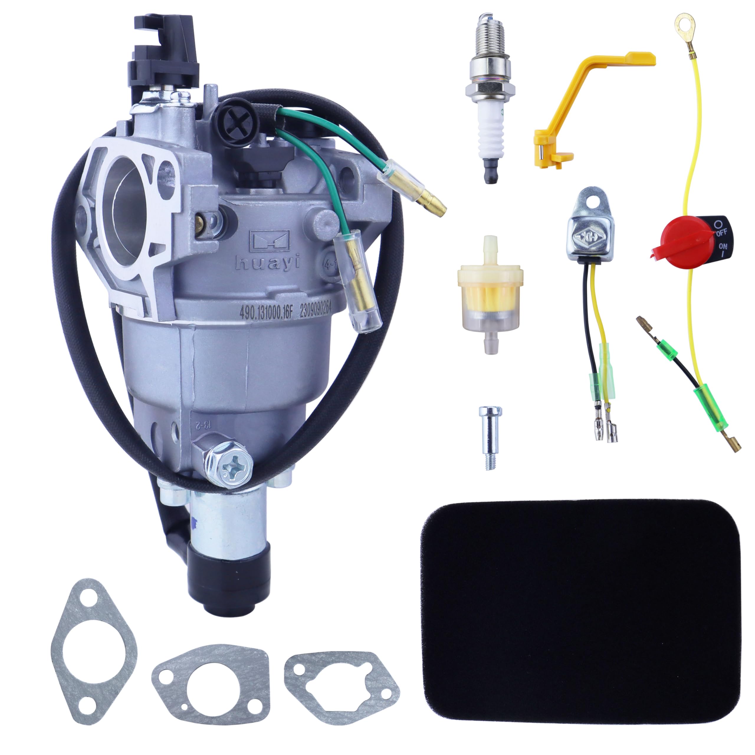 380723515 Carburetor for Firman H05751 H05752 H05753 H05754 H07552 H07553 H08052 H08053 439cc Portable Generator, Huayi Carburetor 490.131000.16F