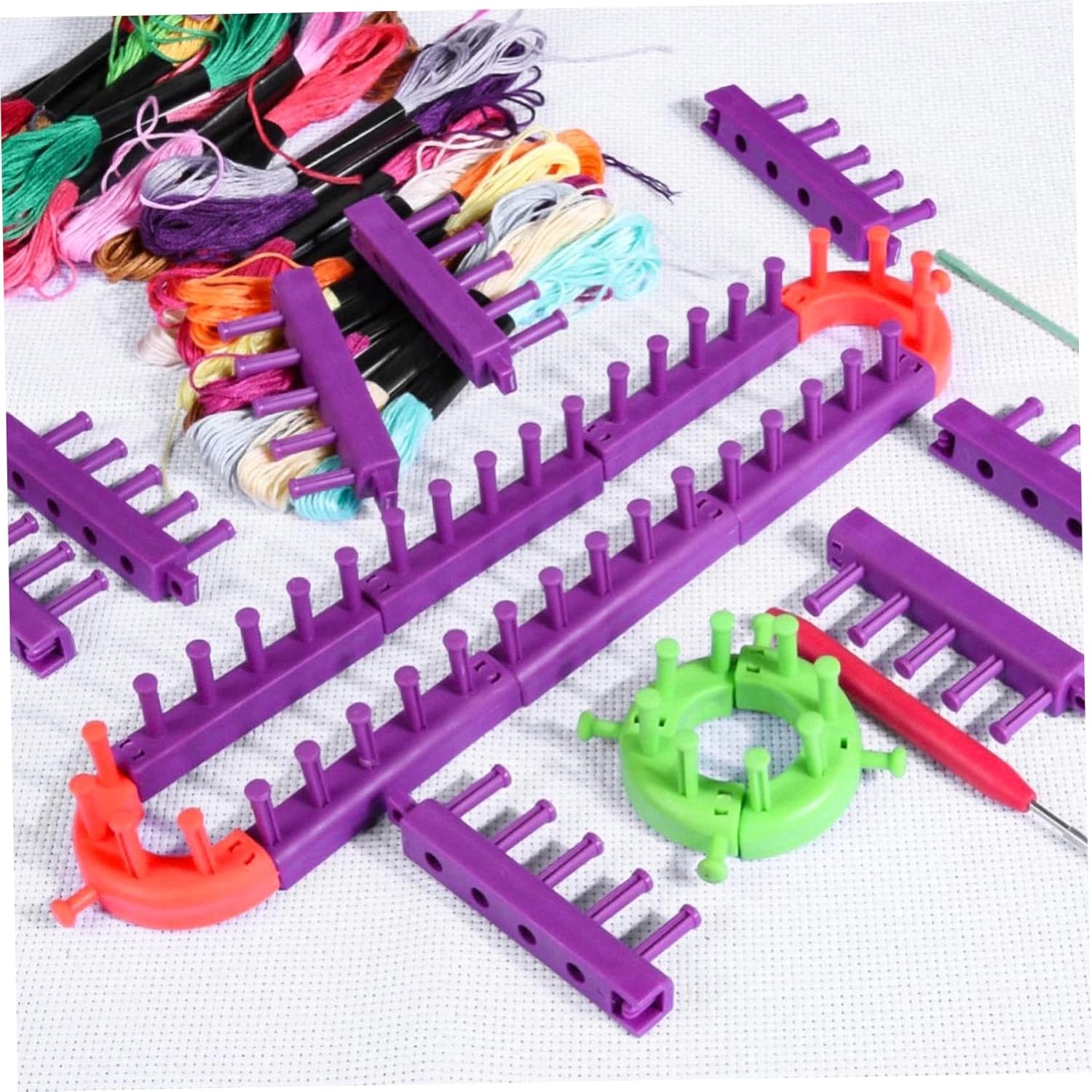 FONDOTIN 1set Round Crochet Accessories Kit DIY Knitting for Boys and Girls and Adults
