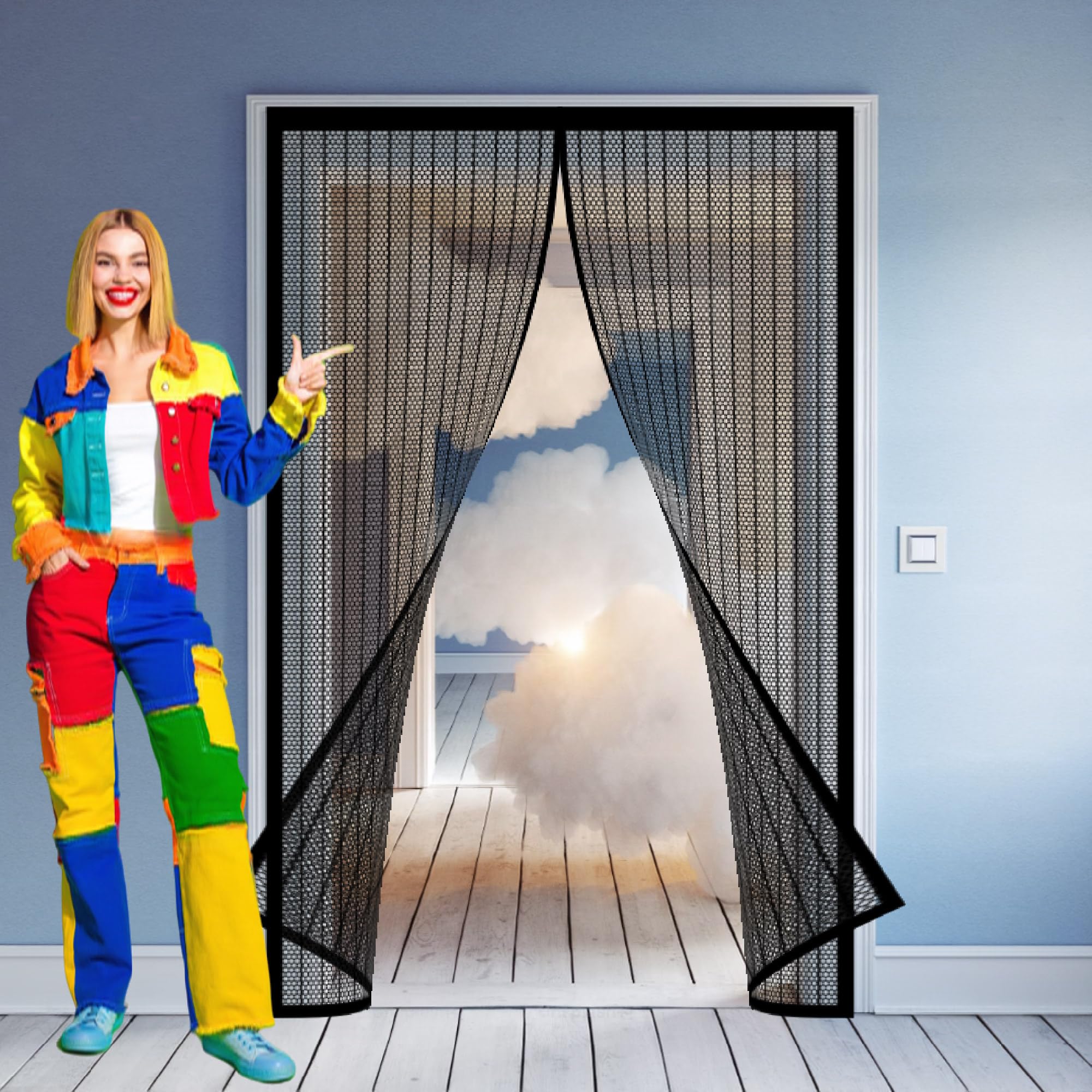 Moustiquaire magnétique 260x258 cm pour stopper les insectes de la terrasse