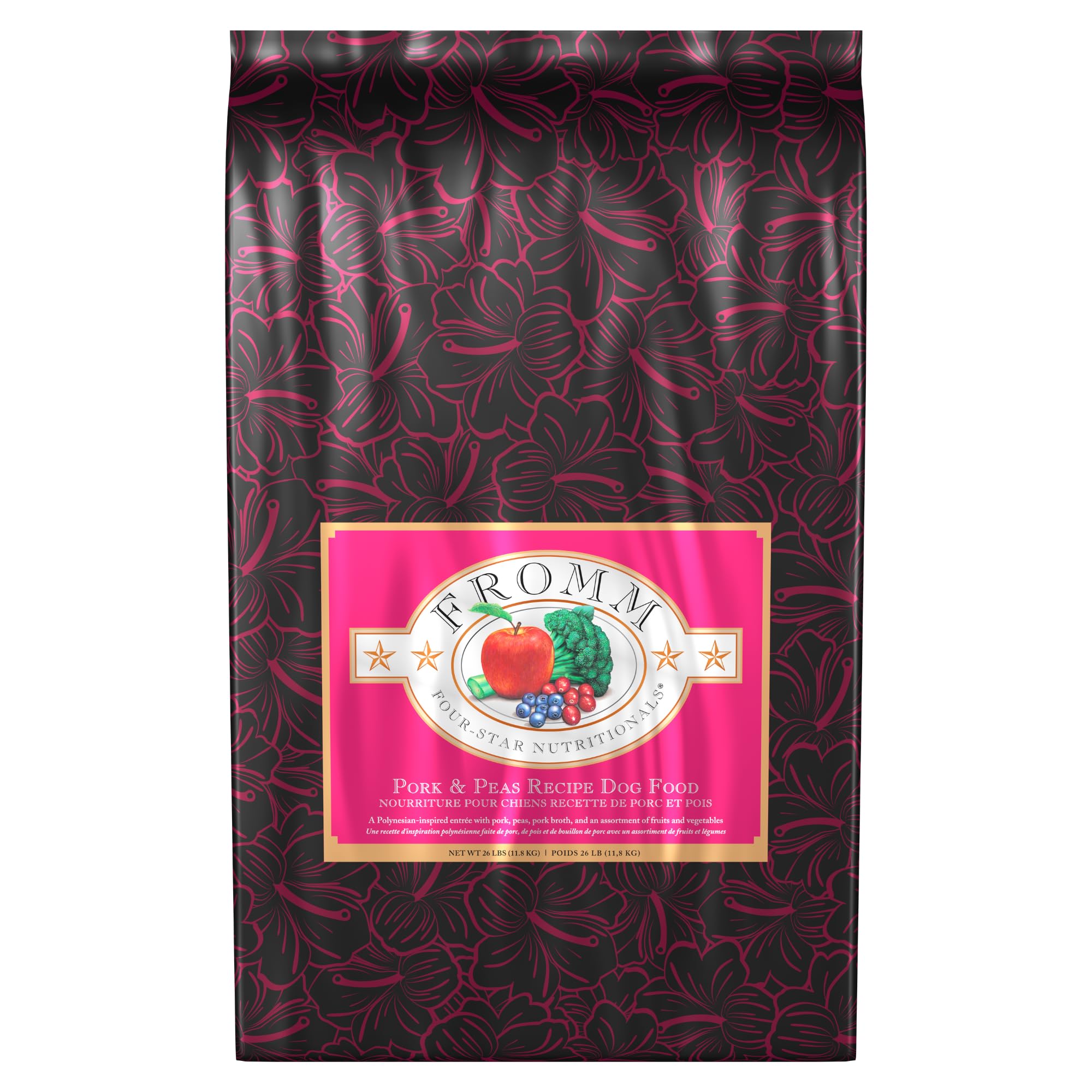 Fromm Four-Star Nutritionals Pork & Peas Dog Food - Premium Dry Dog Food - Pork Recipe - 26 lb