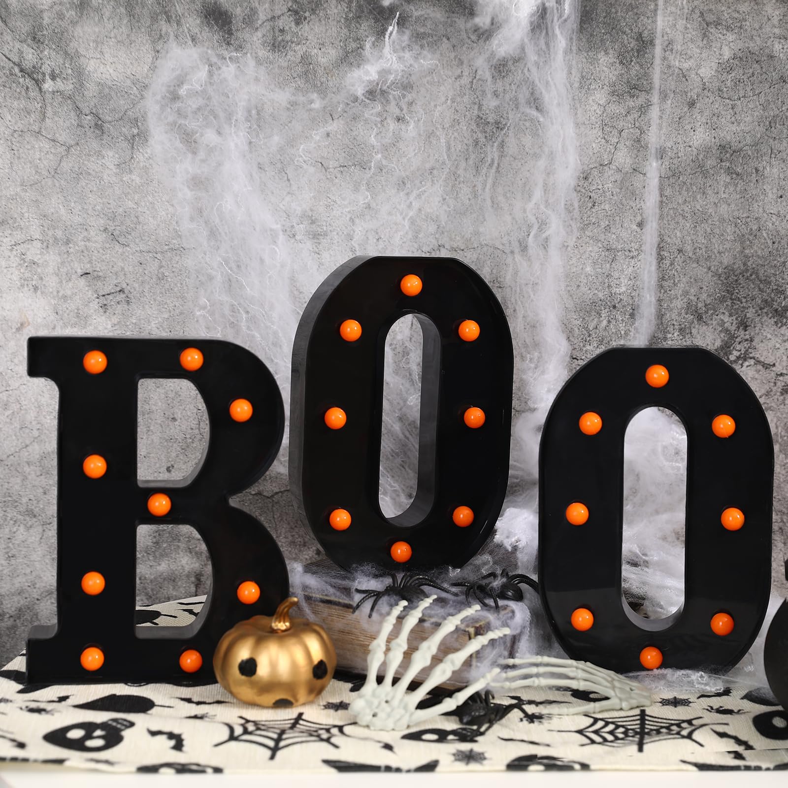Halloween BOO Marquee Light Up Letters -6 Halloween BOO Marquee Light Up Letters -6