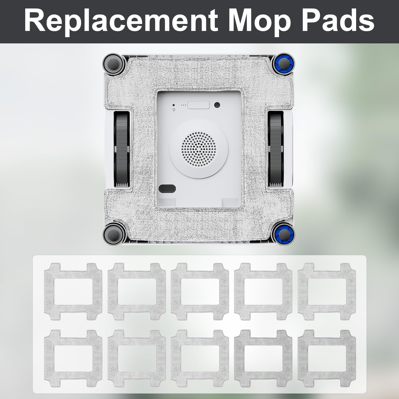 Odashen Reinigungstuch für Ecovacs Winbot W2 Pro / W2 Pro Omni / W2 Omni / W2 / W1