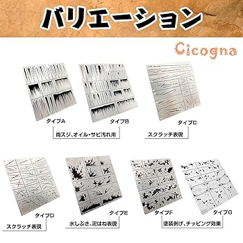Amazon | [Cicogna] 塗装 スプレー テンプレート 特殊表現
