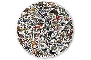 104-Piece Dinosaur Sticker Pack: Uncover the Prehistoric Charm for Kids and Collectors Alike