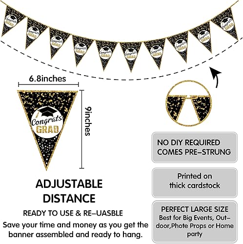 Miniatura 4 de KatchOn, Platos y servilletas de graduación 2025 – Juego de 25 | Platos y servilletas de felicitaciones, vasos, mantel de graduación | Suministros