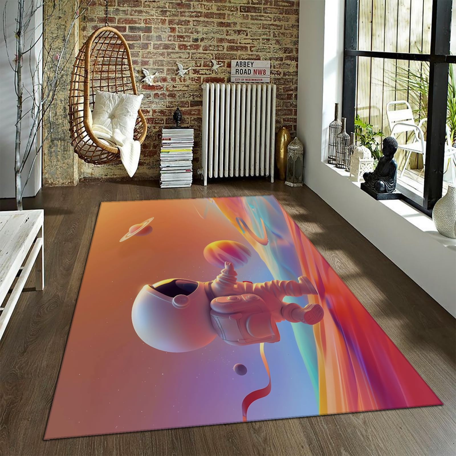 Tapis rose Airman pour chambre d'enfant : un espace de jeu doux et chaleureux