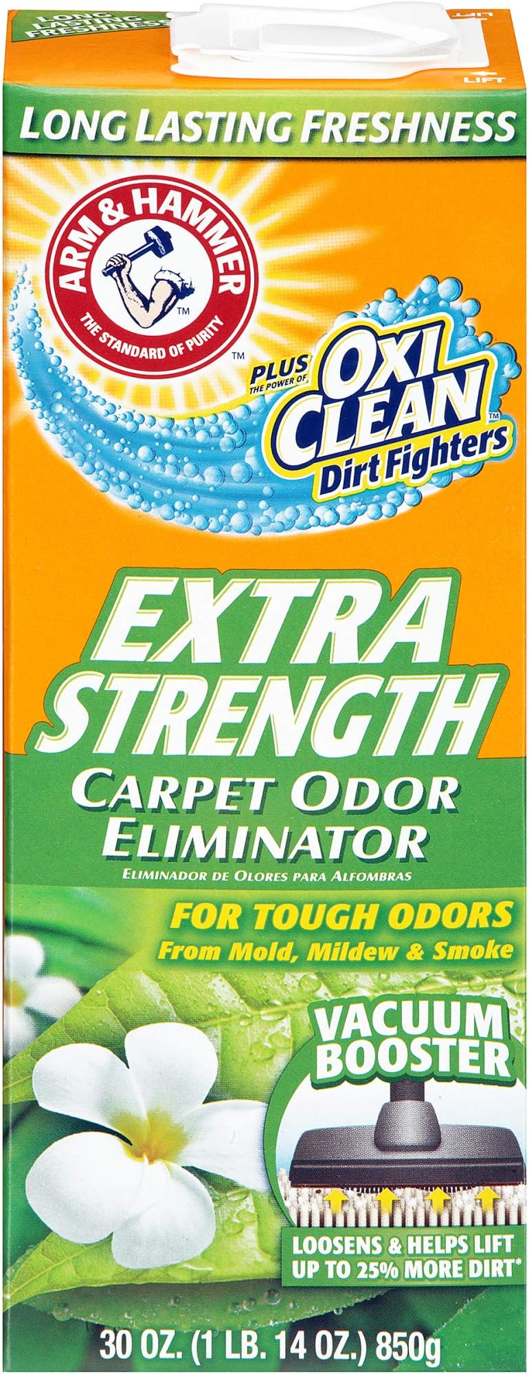 ARM & HAMMER Extra Strength Odor Eliminator for Carpet and Room, 30 Ounce