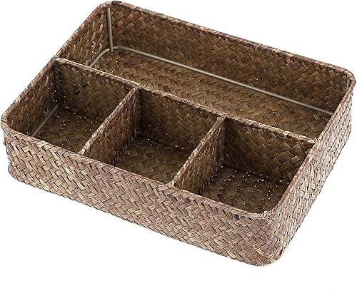 ELLDOO Bandeja organizadora de bolsas de té, soporte para paquetes de azúcar, almacenamiento de cápsulas de café, estación de café, organizador de