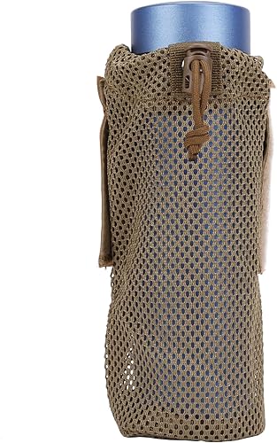Bolsa para botella de agua, bolsa de almacenamiento táctica Molle, bolsa de almacenamiento para portador de 17 onzas, plegable, ligera, militar,