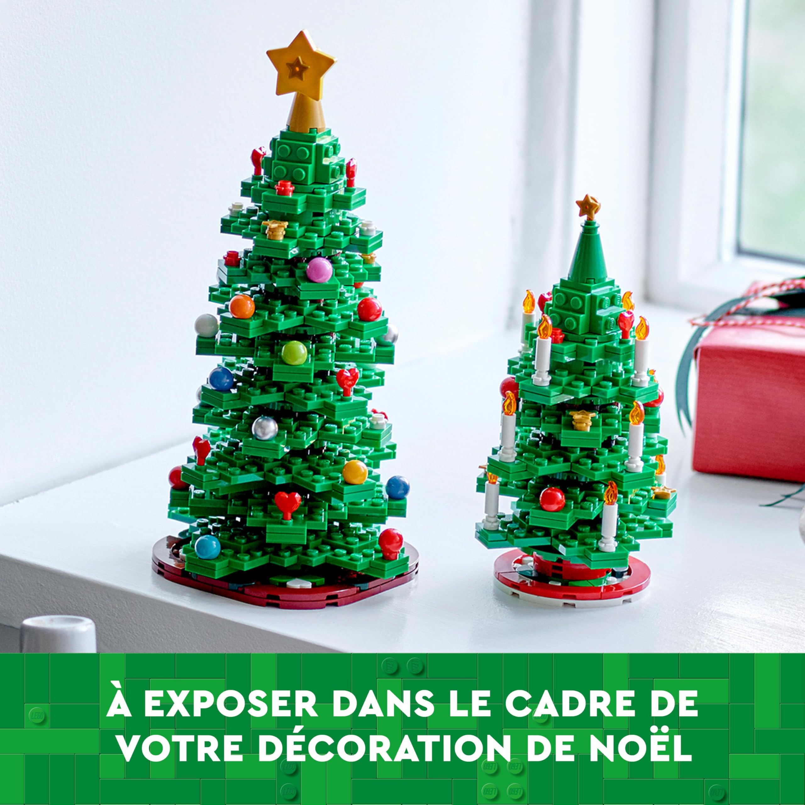LEGO Le Sapin de Noël - Set de Construction pour Enfants - Décoration de Noël à Collectionner - Encourage la Créativité et Le Jeu d’Imagination - Projet Artistique Festif pour Toute la Famille 40573 | Décoration festive à collectionner pour la décoration