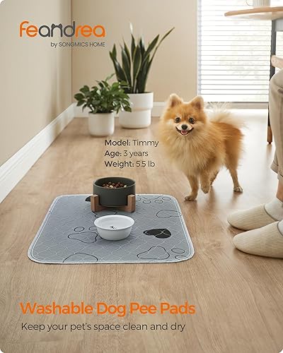Miniatura 2 de Feandrea Almohadilla lavable para orina de perro, paquete de 2, reutilizable, 24 x 18 pulgadas, S, impermeable para entrenamiento de mascotas, a