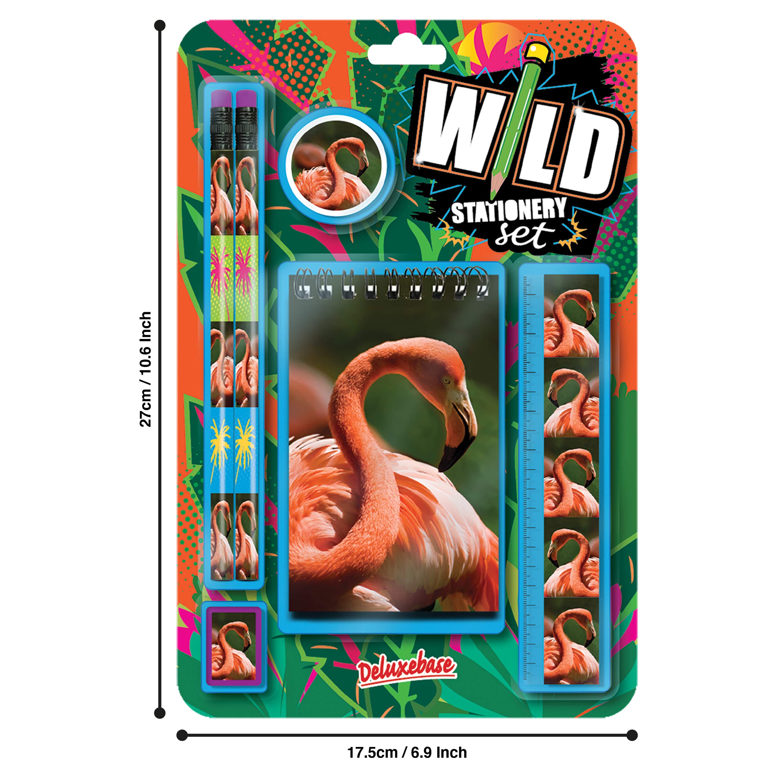 Flamingo Ruler Snapklik.com : Wild Stationery Set - Flamingo From Deluxebase Office ...