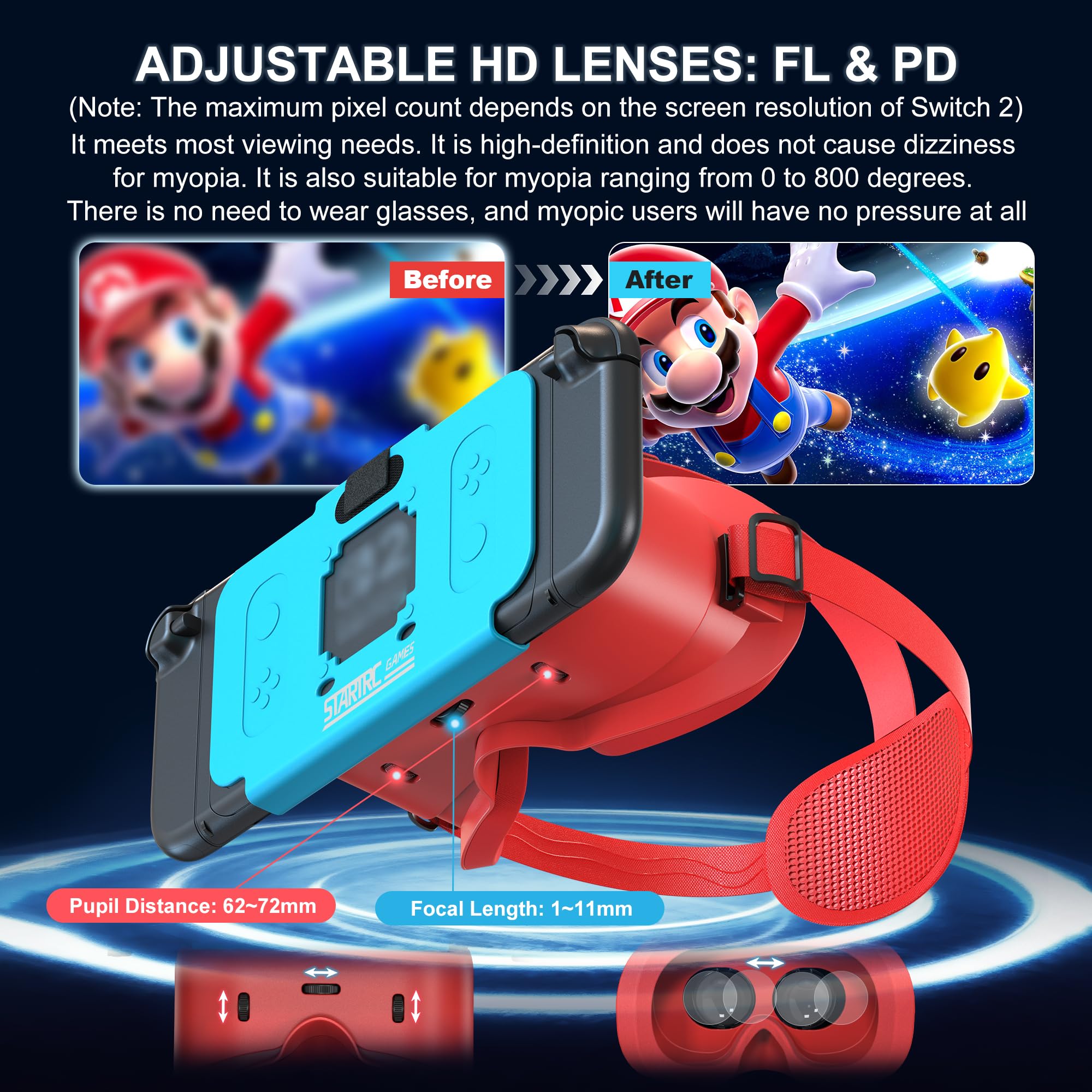 VR Headset for Nintendo Switch 2 (2025 New), Virtual Reality