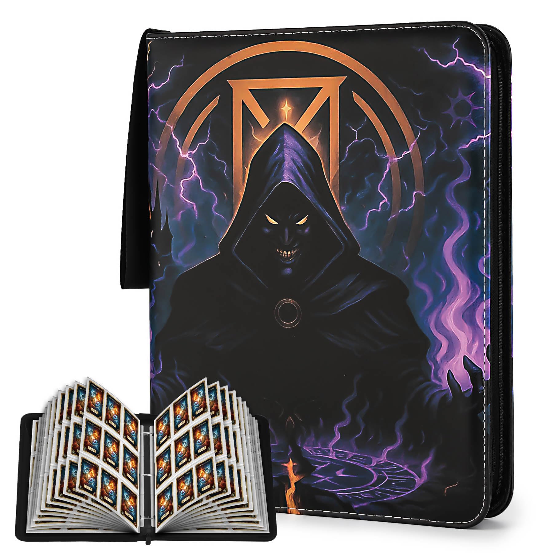 9 Pocket Card Binder for MTG/YGO/PTCG/Game Cards, Holds 720 Cards,Premium Card Collector Book for TCG Players,Toys Gifts for Kids-Purple