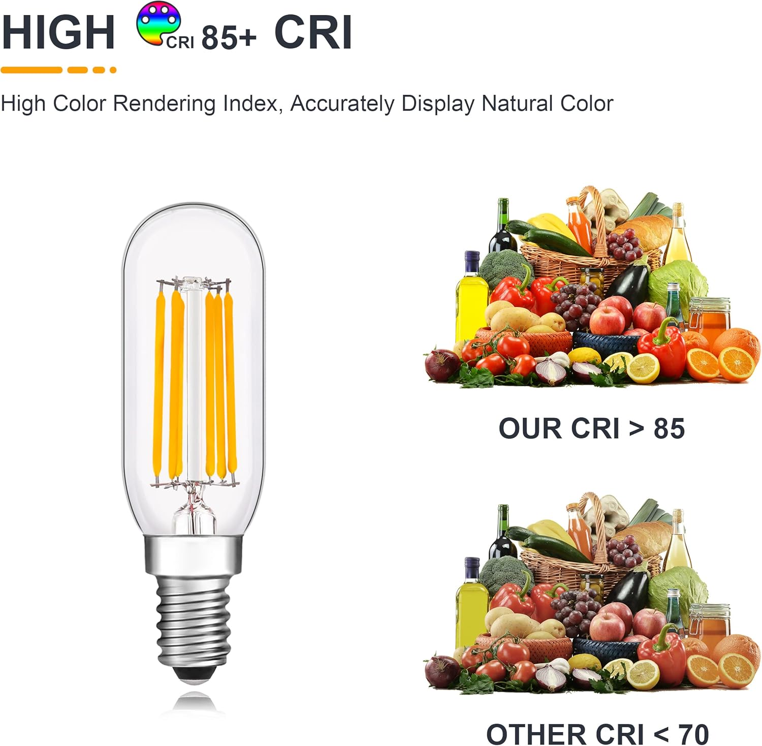 12V Low Voltage Mini LED Candelabra Light Bulbs - Soft Warm White 2700K 6W(Only for 12 Volt DC/AC) - E12 Small Candle Base - Dimmable 60W Equivalent Tubular T8 Bulb for RV, Driveway, Backyard- 3 Pack