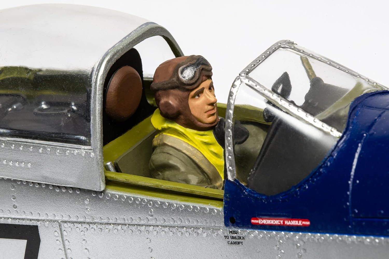 Airfix A14001V North American P-51D Mustang Model Kit Unpainted, Paints and Glue Sold Separately
