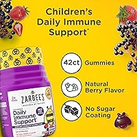 Vista 3 de Gomitas de saúco sin recubrimiento de azúcar de Zarbee's para niños, apoyo inmunológico diario* con vitaminas C, D3 y zinc para apoyar un sistema