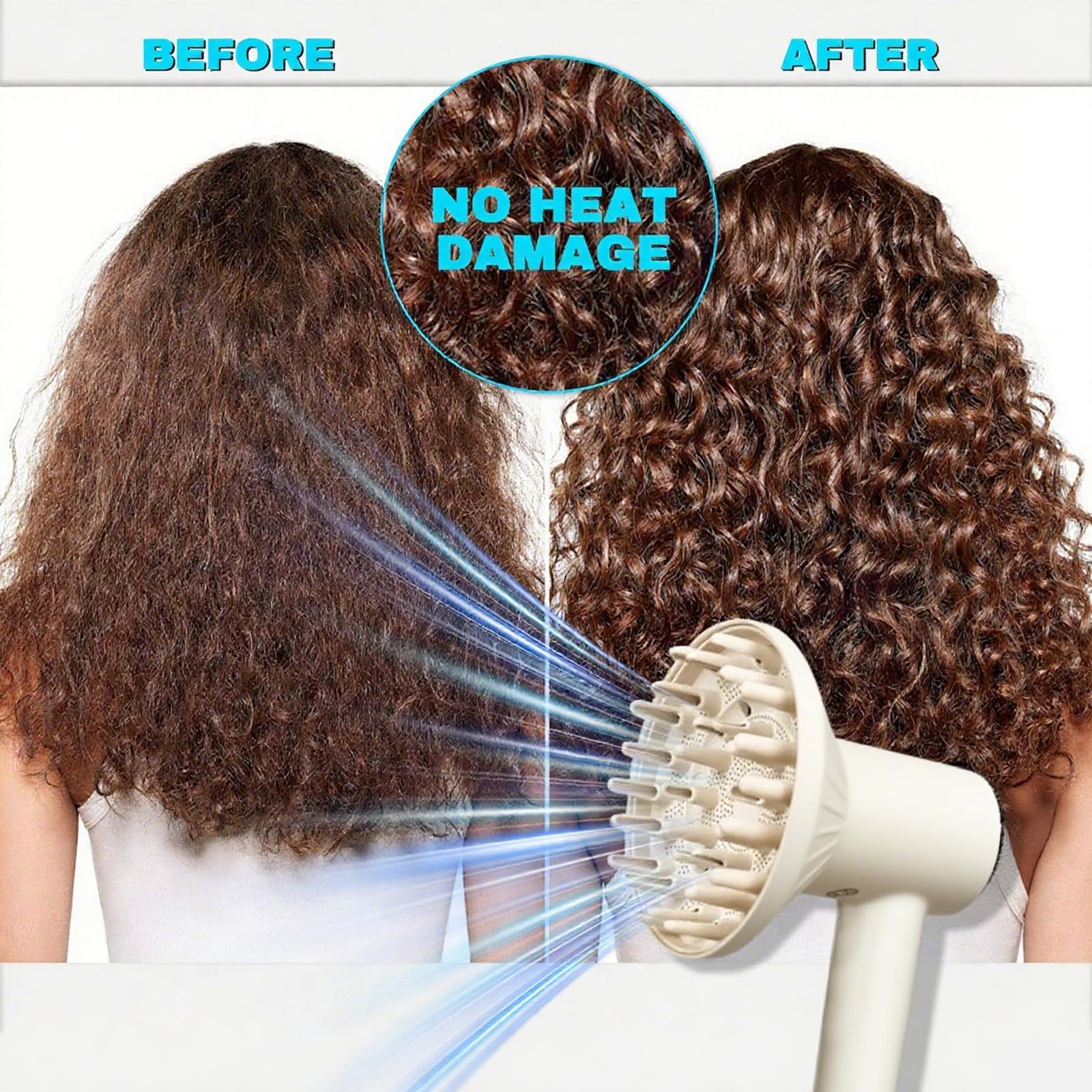 Diffuseur rotatif à 360° compatible avec Laifen SE Lite (pas l'outil de coiffage SE, accessoire de sèche-cheveux pour Laifen SE Lite, thé au lait