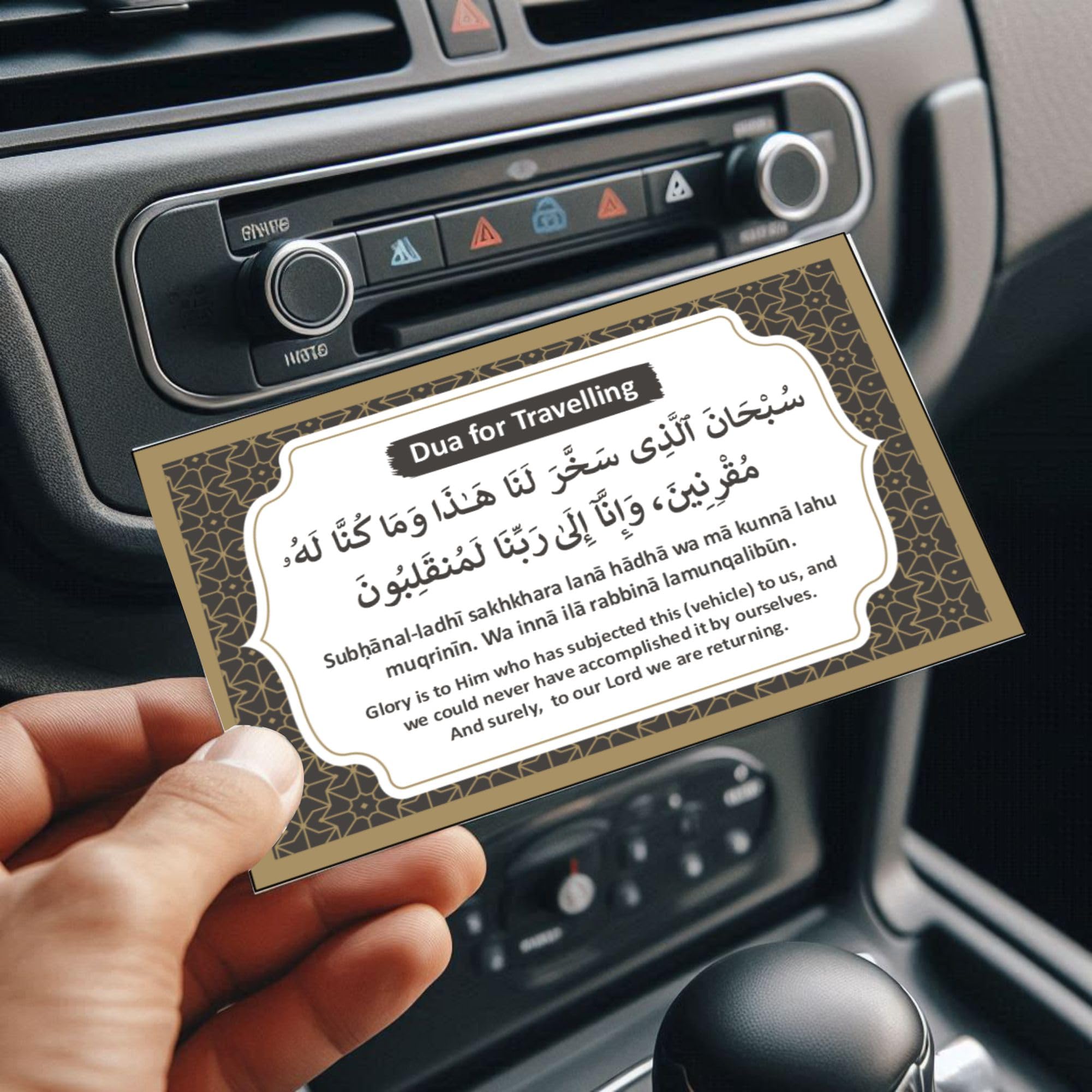 Islamic Daily Dua Sticker Set, 30 Prayer stcikers with Arabic Text and English Translation, Home and Travel Supplications, Always be in Safe Hands-image-30