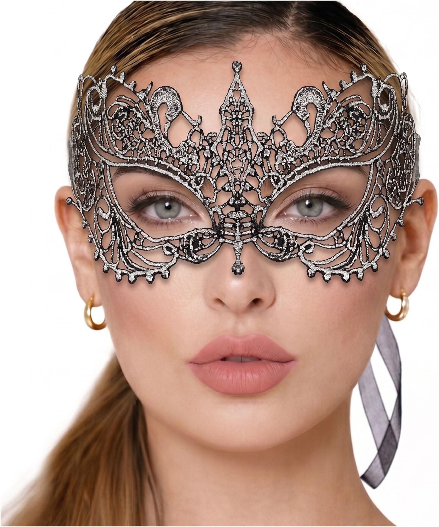 Masquerade Mask For Women Lace Masquerade Mask for Masquerade Party, Proms, Venetian Party, Mardi Gras, Halloween & Cosplay