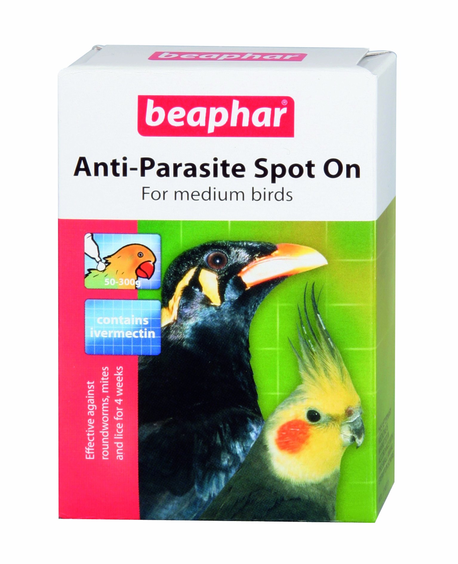 Beaphar Anti-Parasite Spot On Medium Birds 2 pipettes