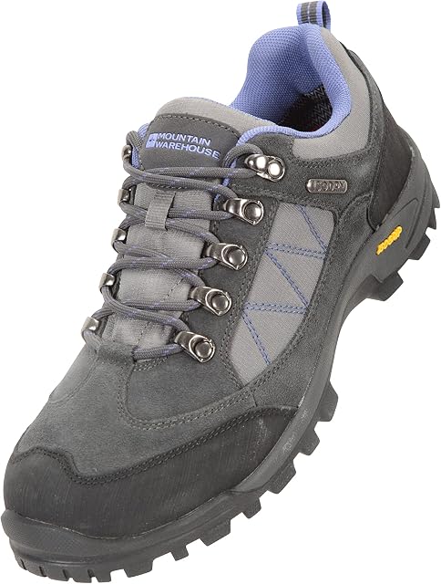 Mountain Warehouse Storm Womens Waterproof IsoGrip Shoes - Waterproof Ladies Rain Boots, Breathable, Suede Upper Shoes - for Spring, Summer, Walking & Hiking