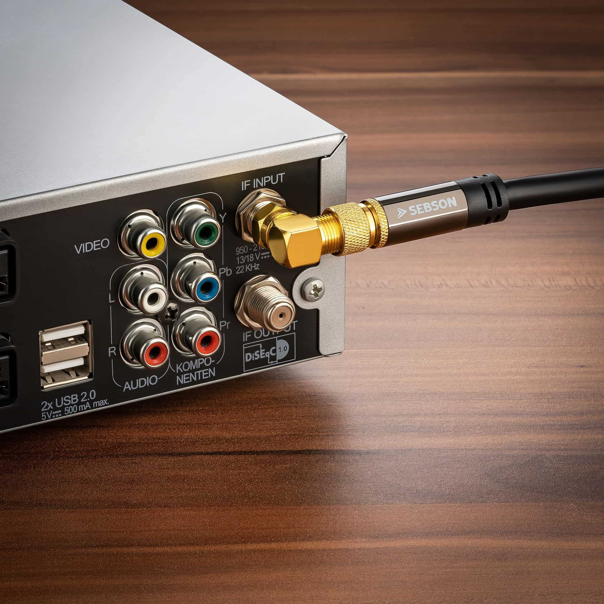 HB-DIGITAL Adattatore Antenna SAT Connettore F Connettore Satellitare - Foto 5