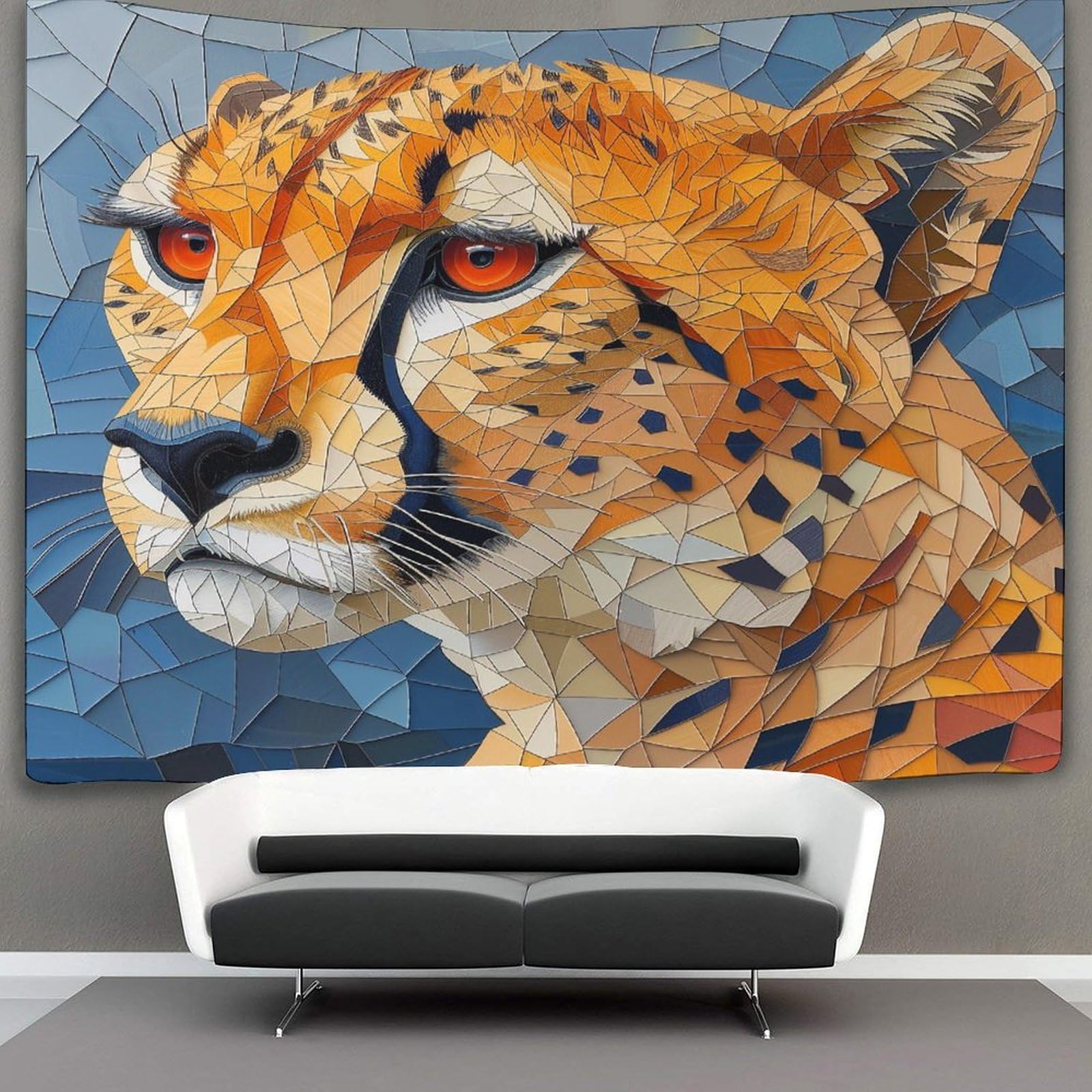 kaiyun Cheetah Tapestry Bedroom Aesthetic Indie Wall Room Decor Animal Wall Hanging,Wall Art 180cmx230cm