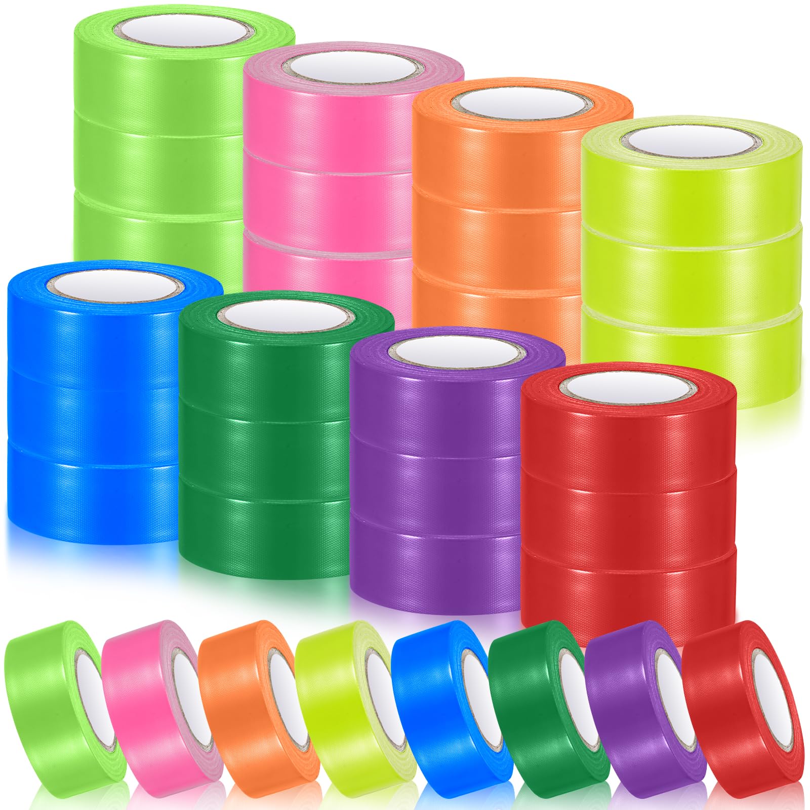Construction Forestry Ribbon 8-Color Fluorescent Flagging Tape - For ...