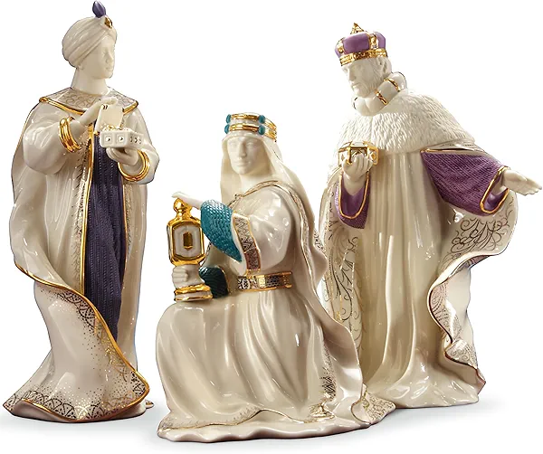 Lenox 6399943 First Blessing Nativity Three Kings Figurine Set