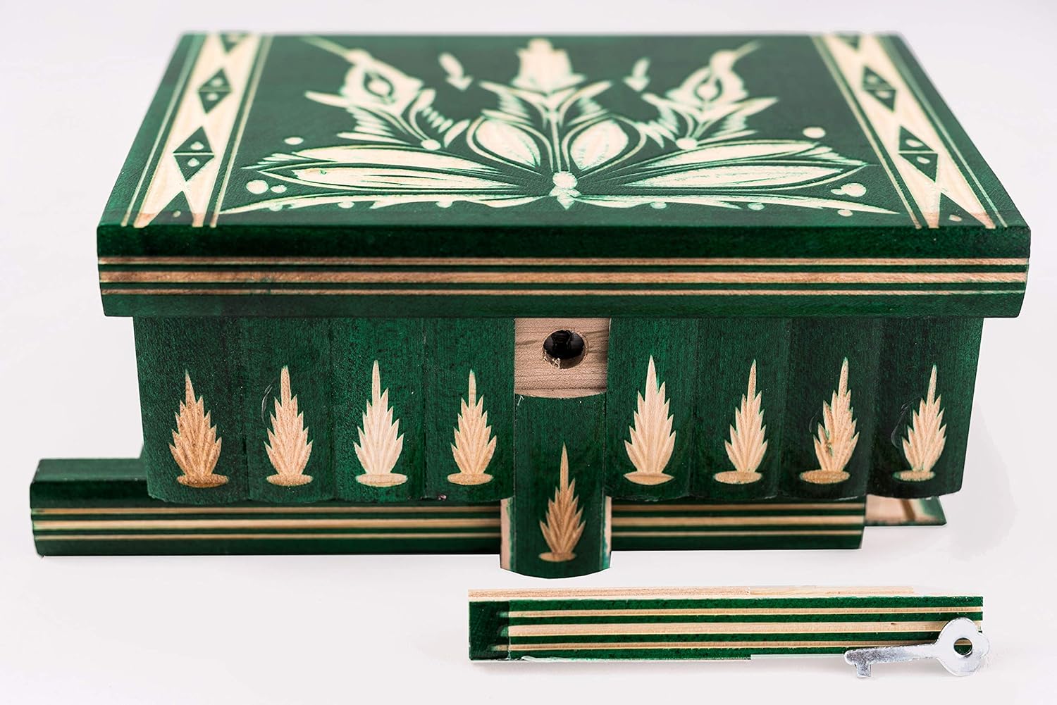 Handmade Wooden Puzzle Boxes with Hidden Compartment (Large