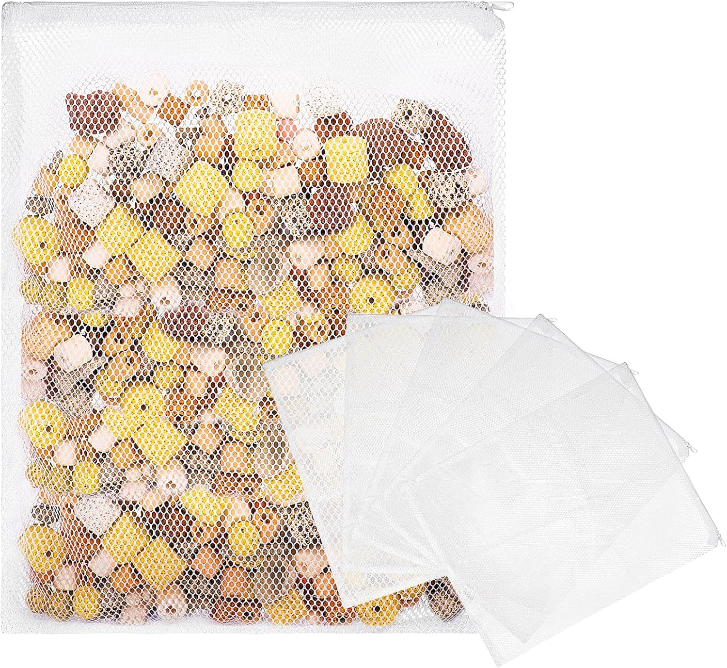 5 Pieces Large Filter Media Bags Aquarium Bio Media Bags